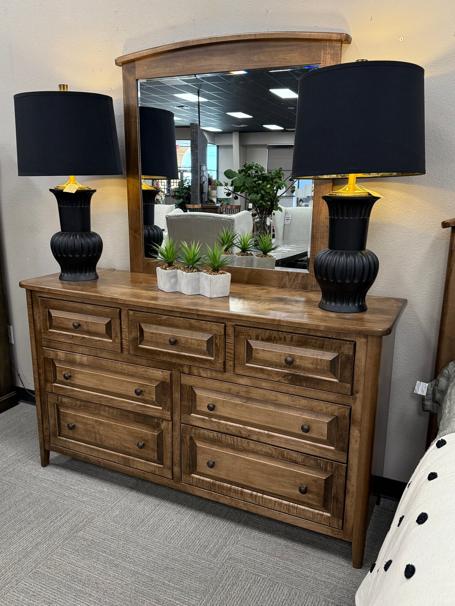 Solid Wood 7-Drawer Dresser