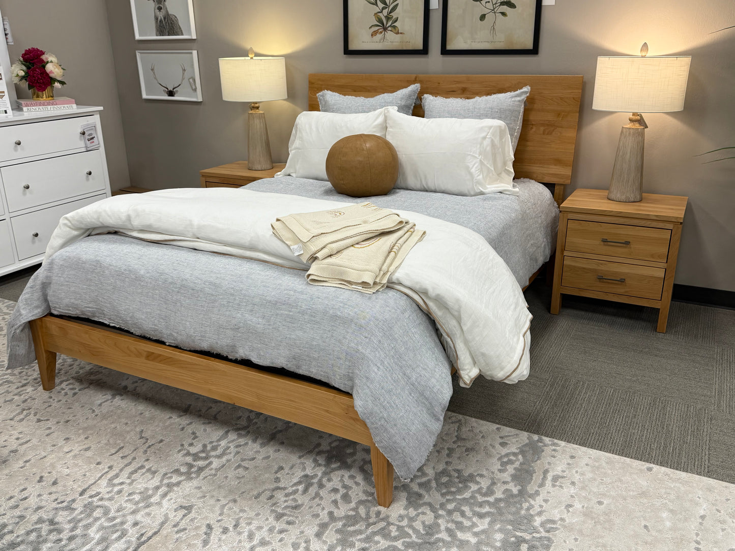 Scandinavian Wood Queen Platform Bed