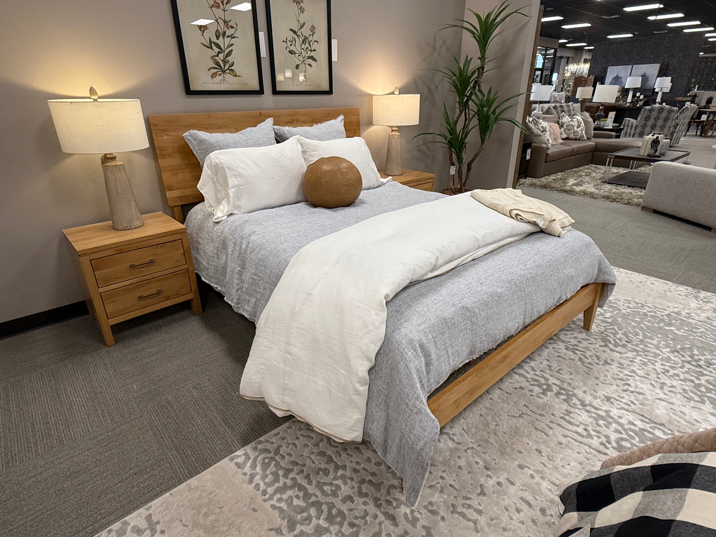 Scandinavian Wood Queen Platform Bed