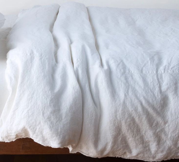 White Linen Duvet Cover