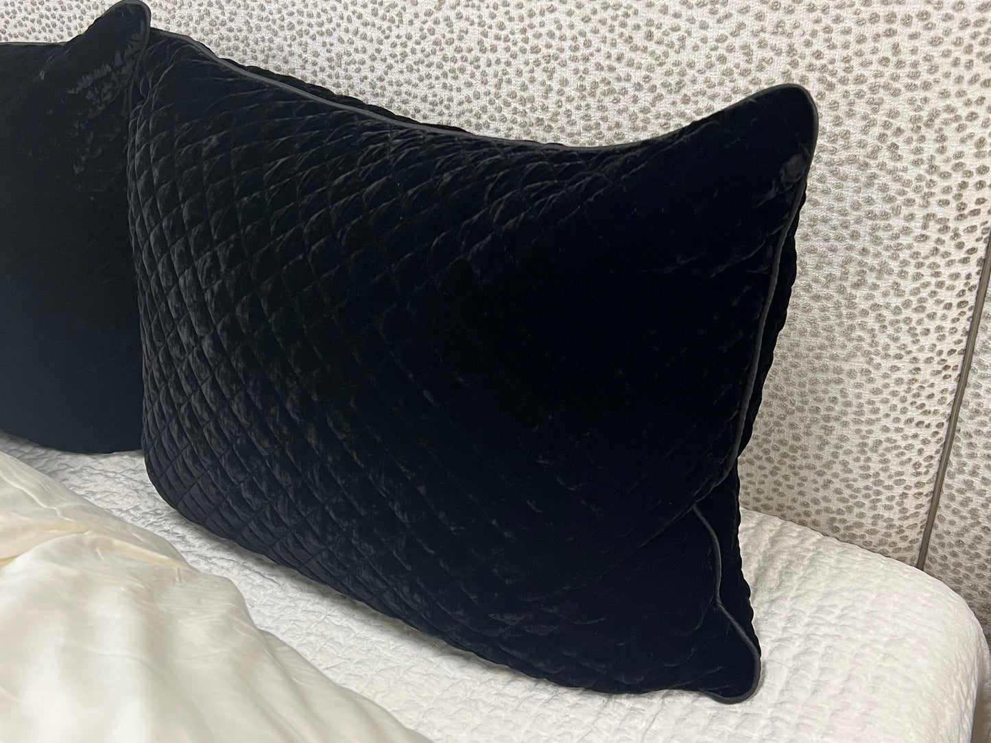 Silk & Velvet Deluxe Black Sham