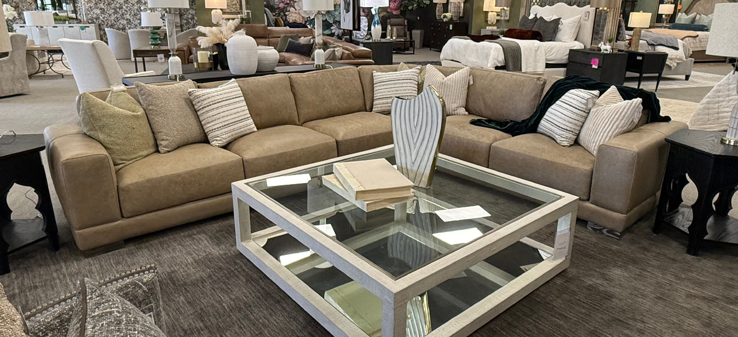Modern Leather Sectional