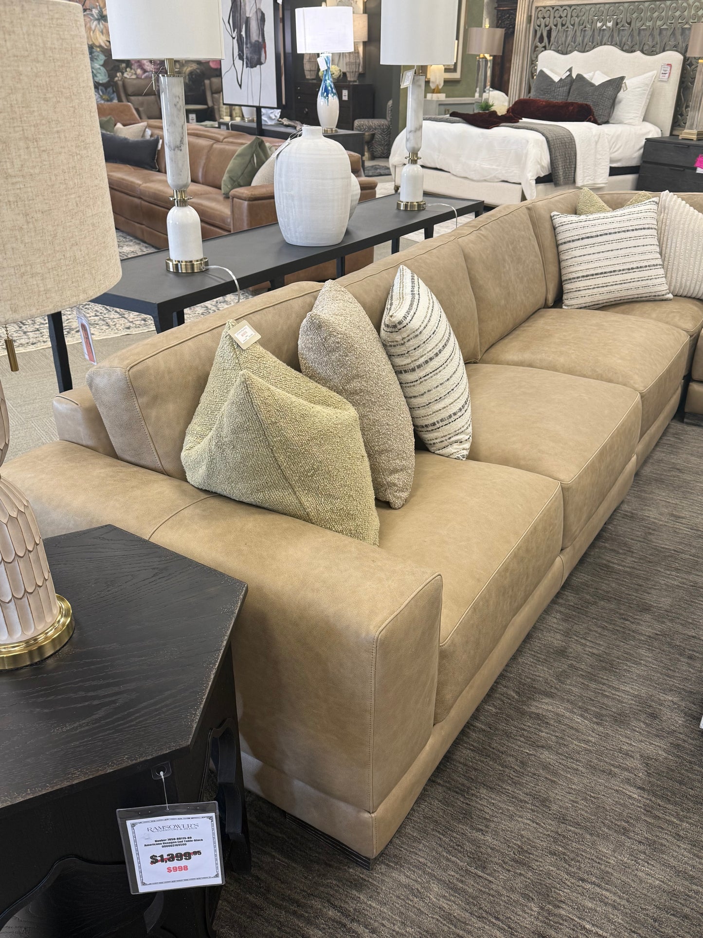 Modern Leather Sectional