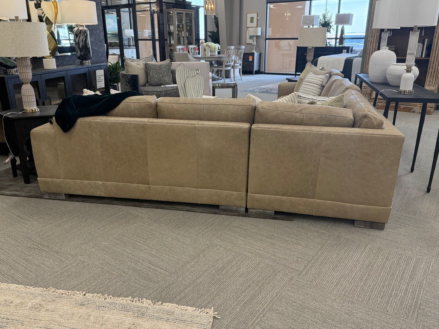 Modern Leather Sectional