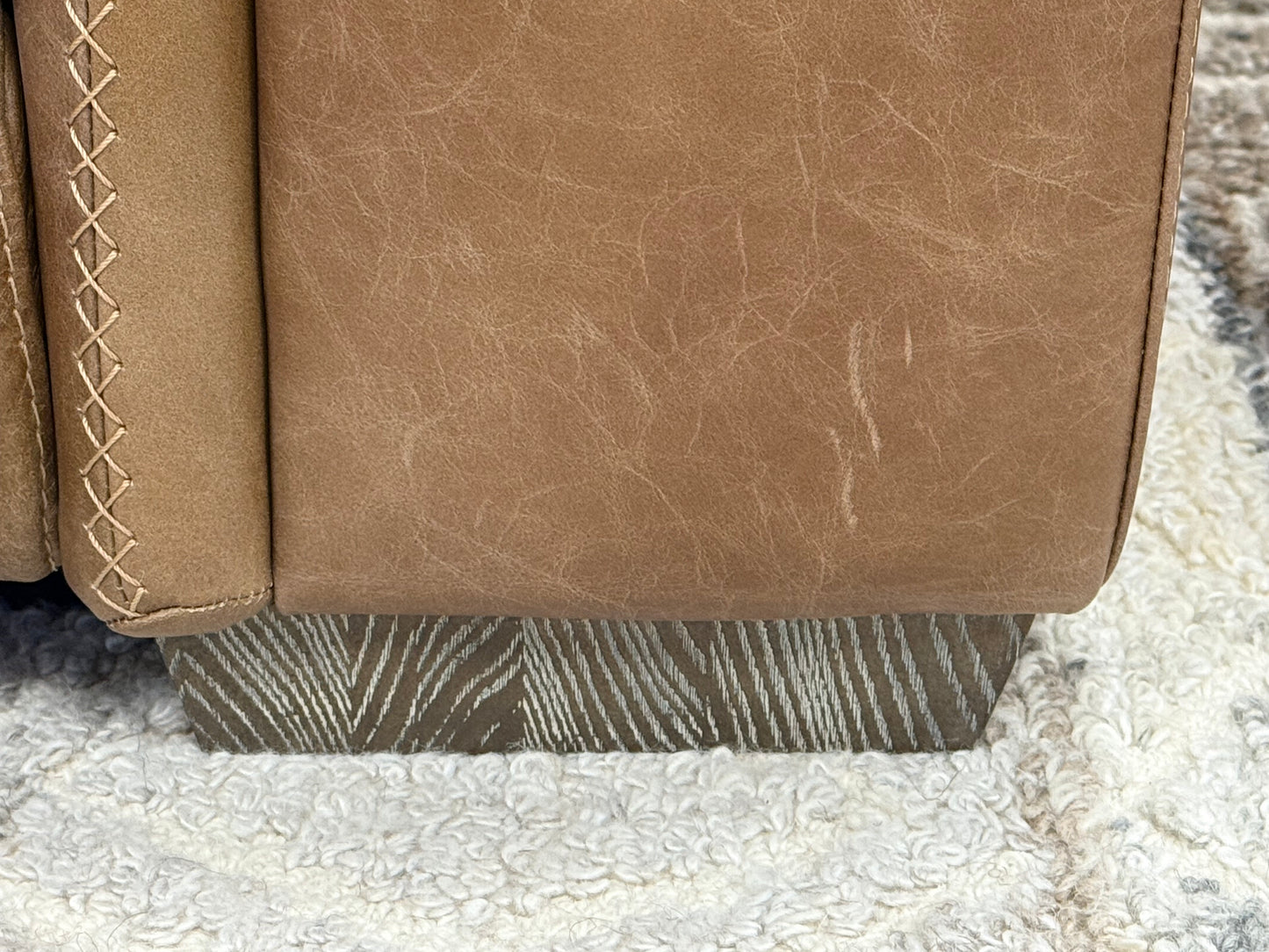 Power Motion Leather Sectional
