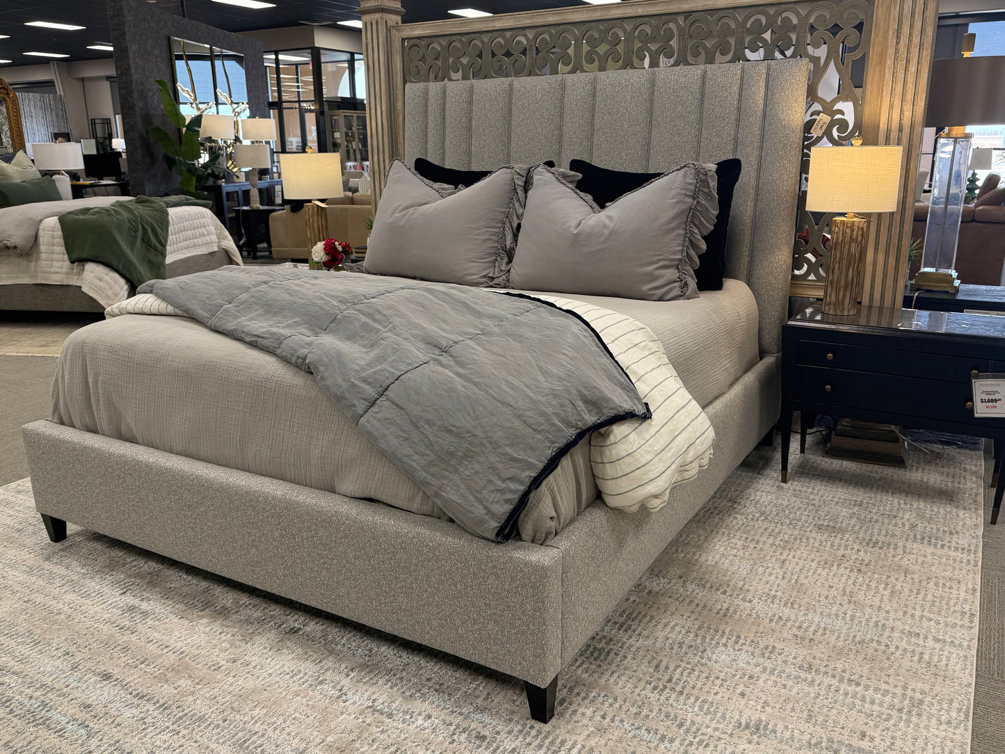 Fully-Upholstered King Bed