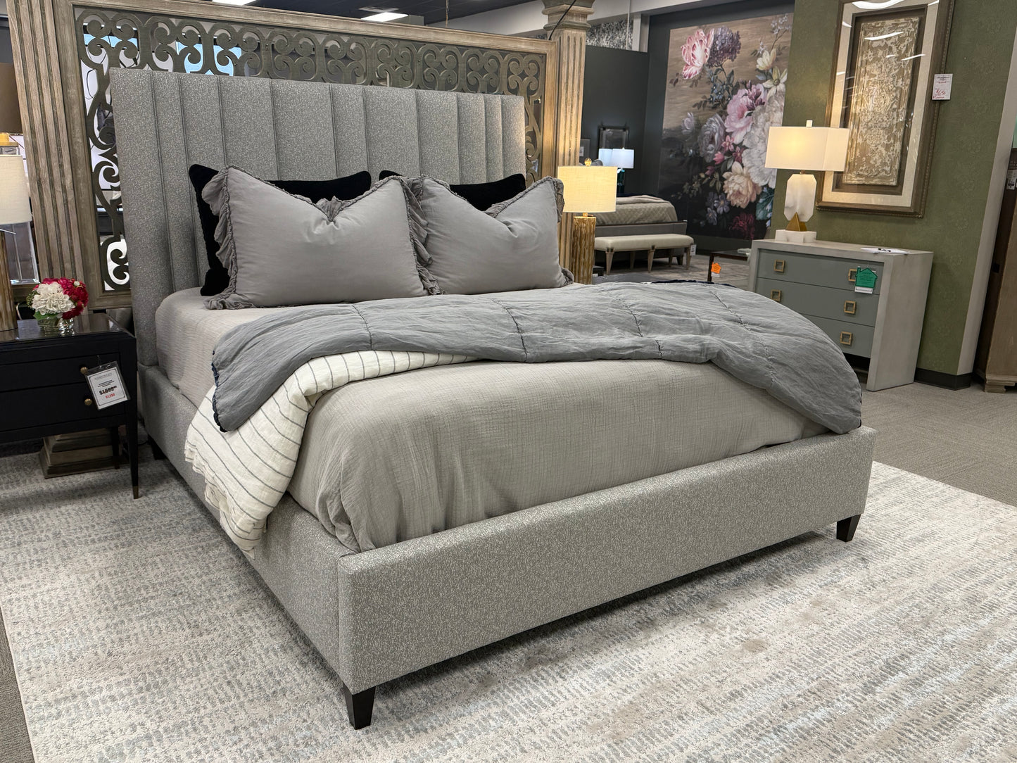 Fully-Upholstered King Bed