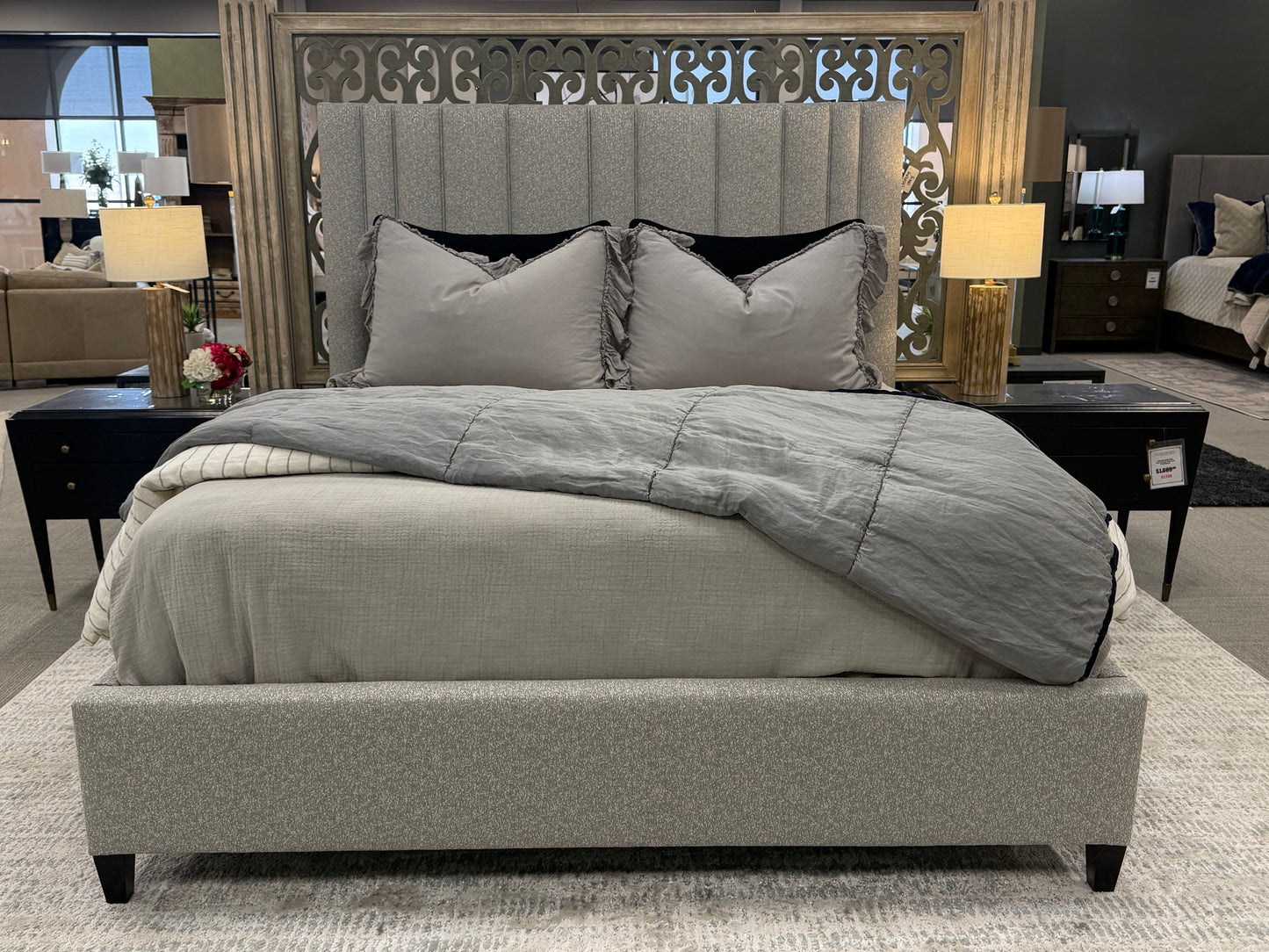 Fully-Upholstered King Bed