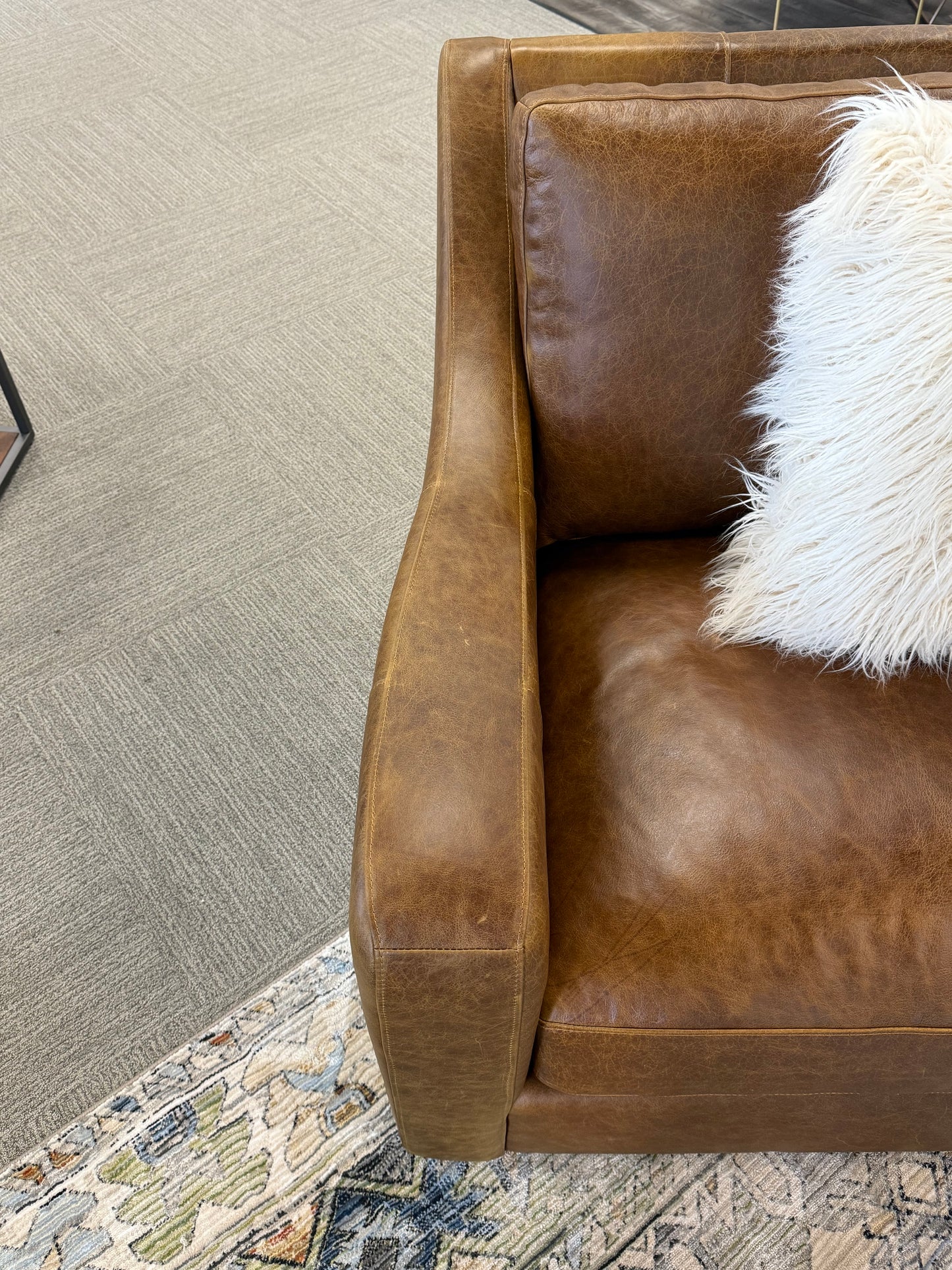 Upholstered Leather Sectional