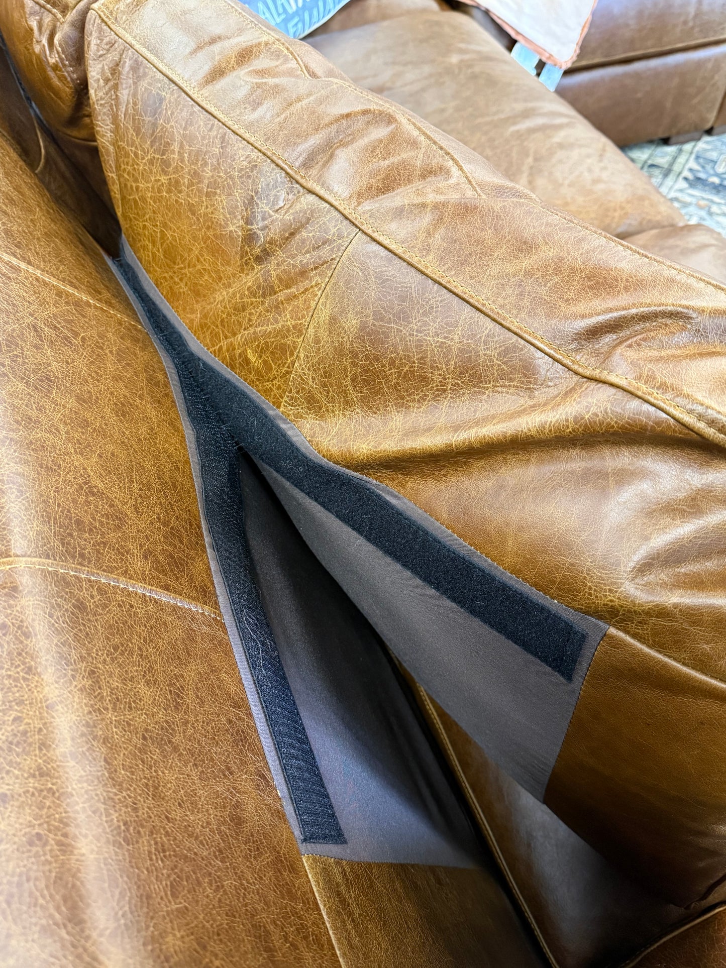 Upholstered Leather Sectional
