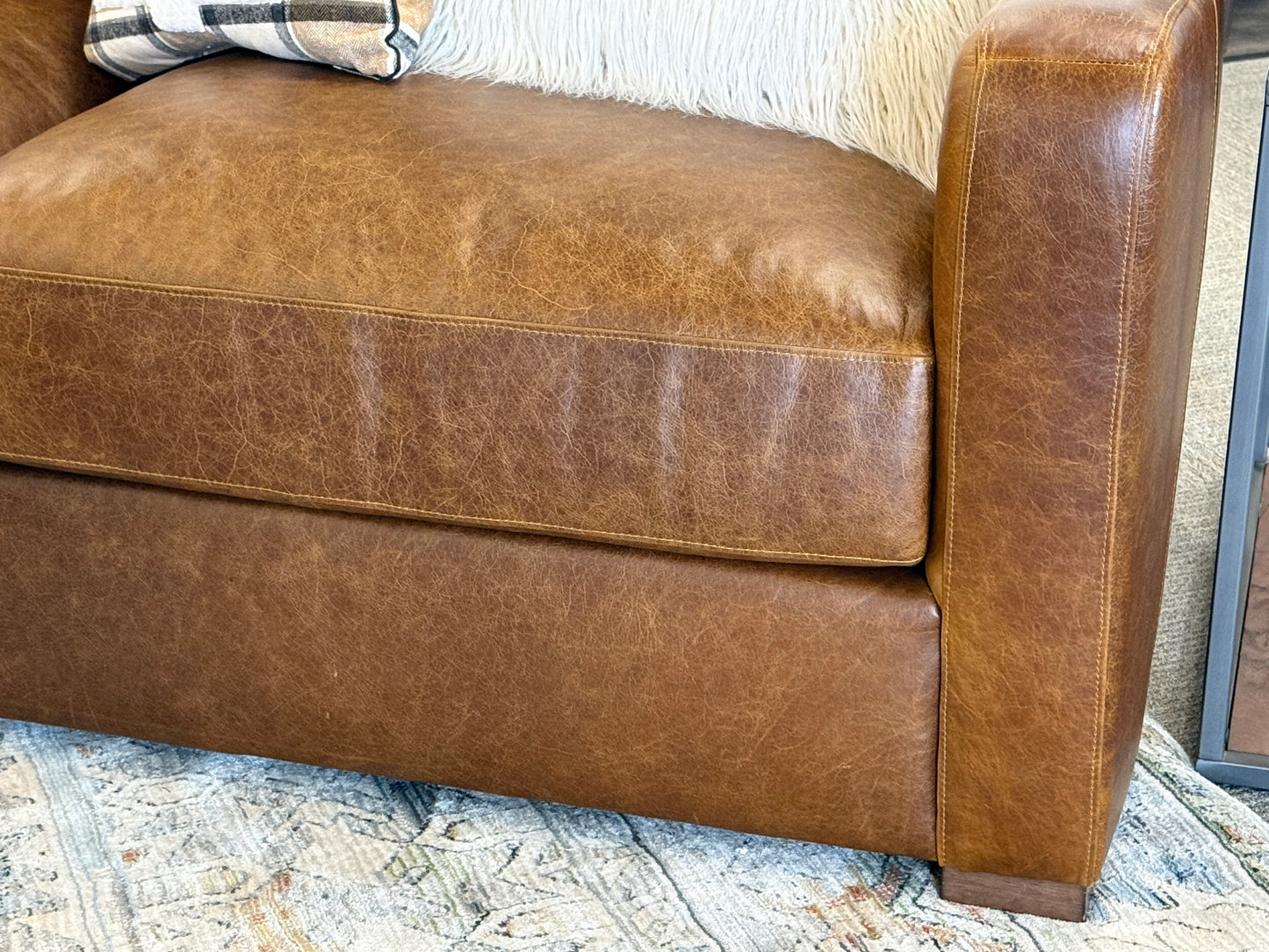 Upholstered Leather Sectional