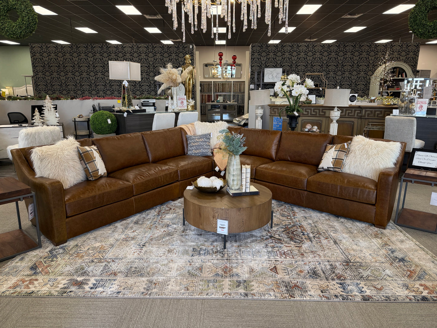 Upholstered Leather Sectional