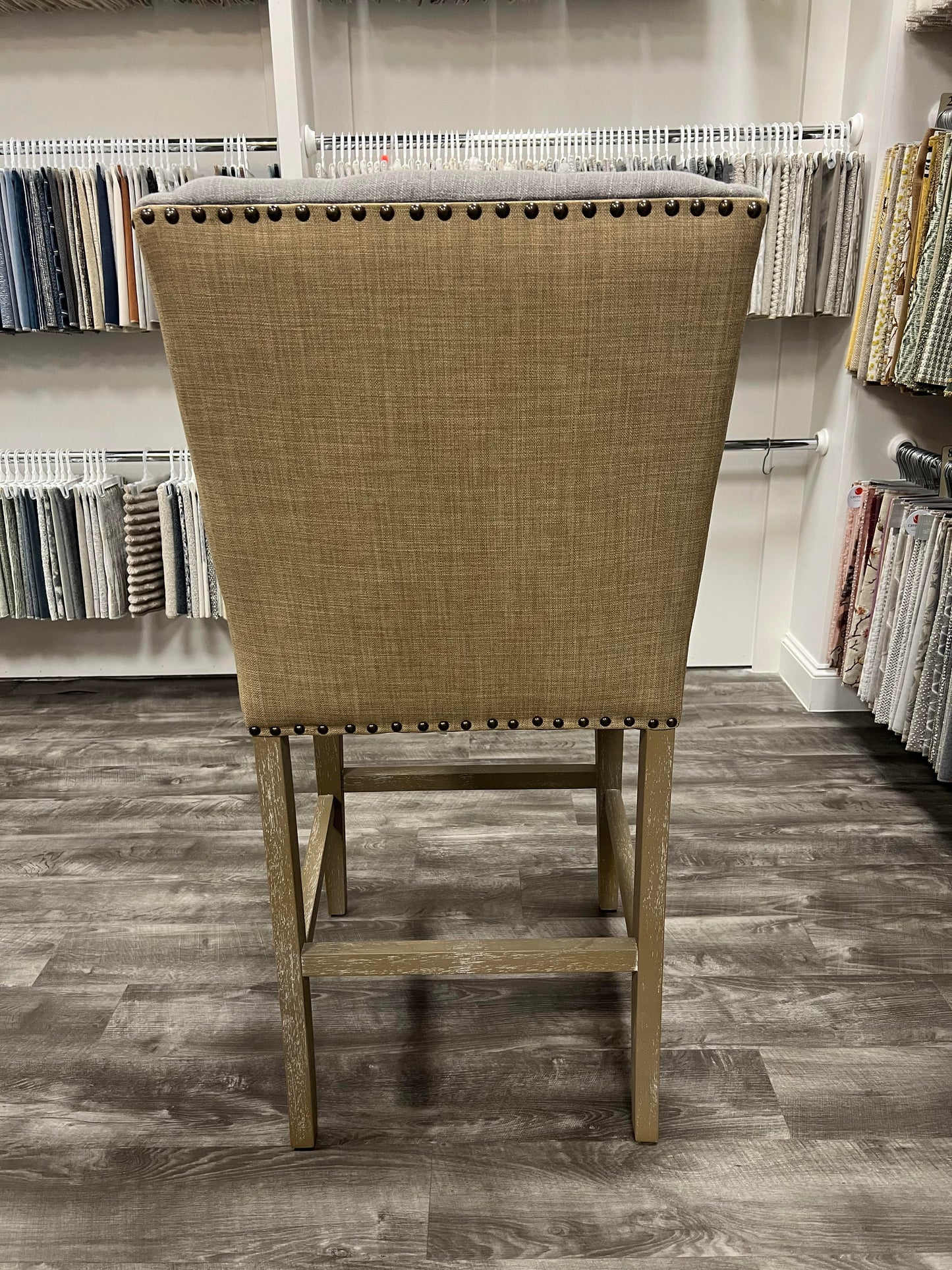 Tufted Upholstered Barstool