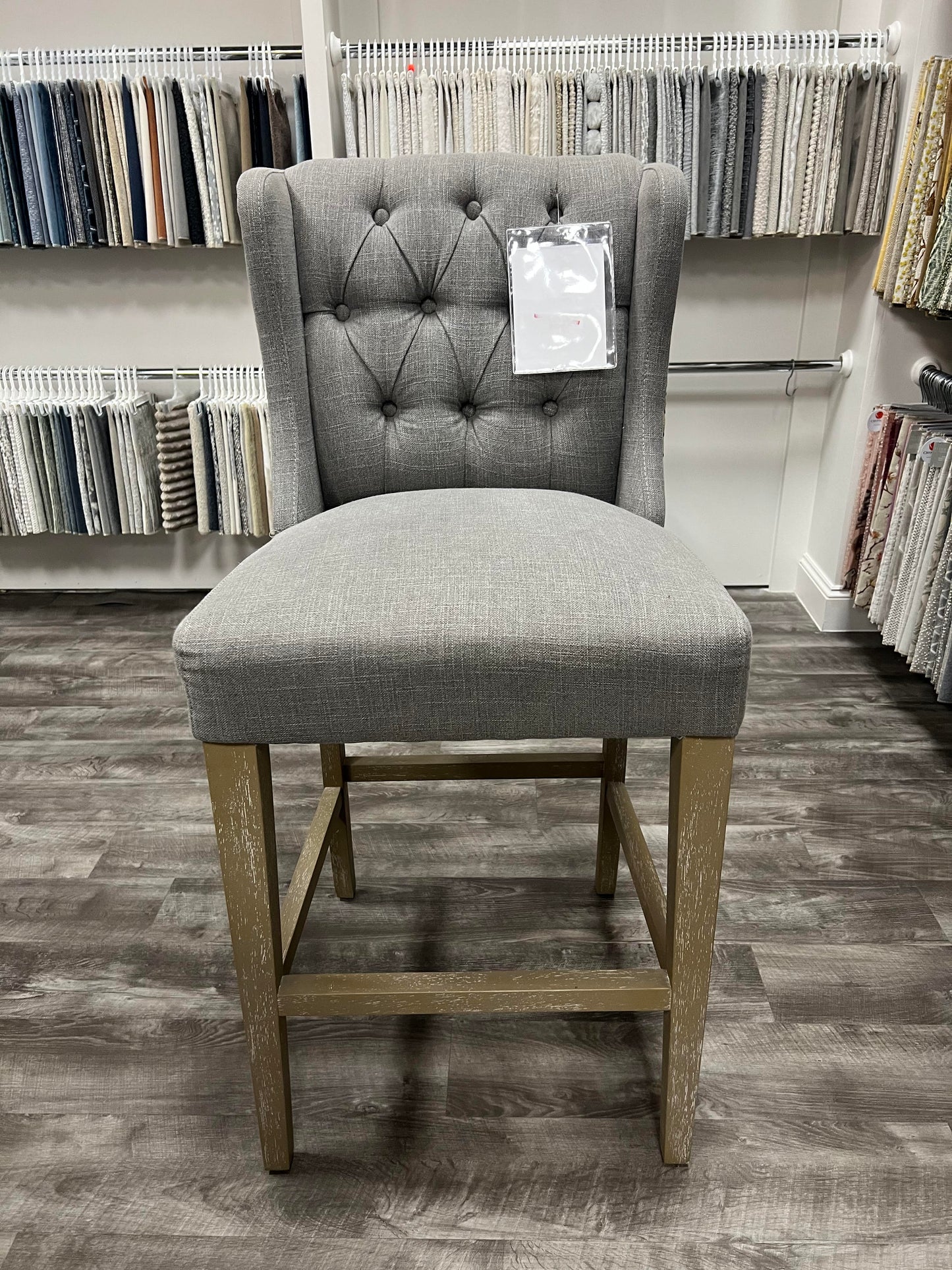 Tufted Upholstered Barstool