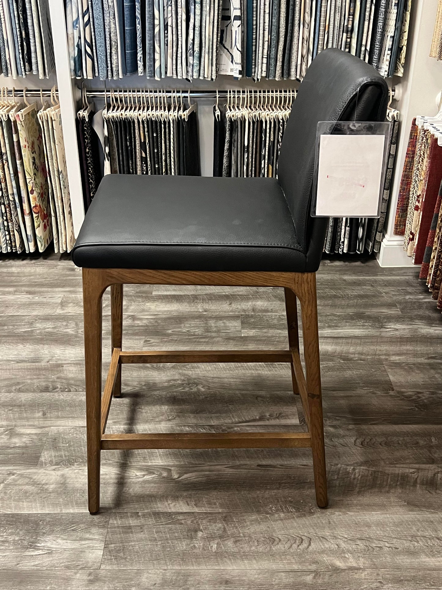 Leather & Oak Counter Stool