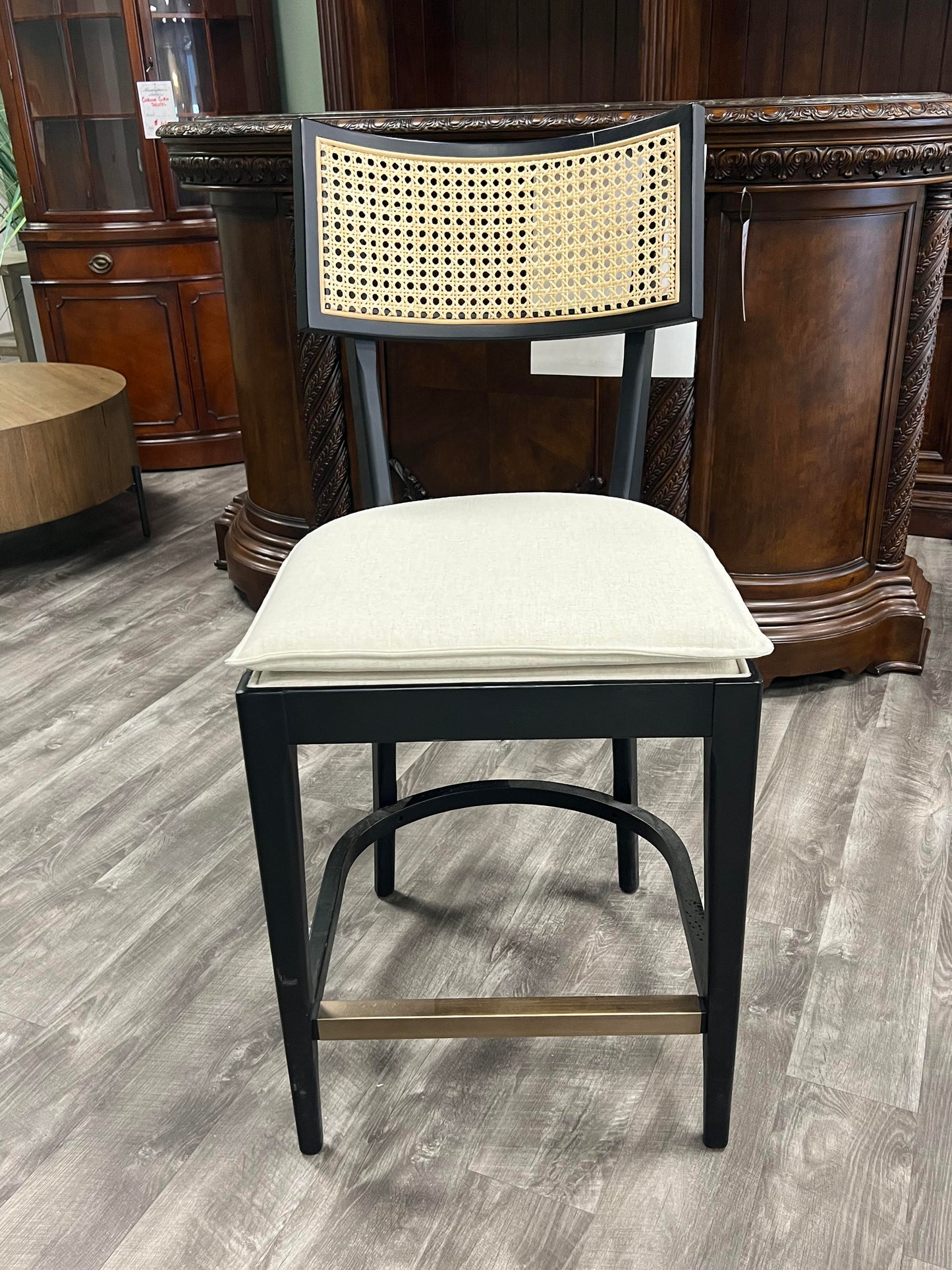 Black Retro Counter Stool