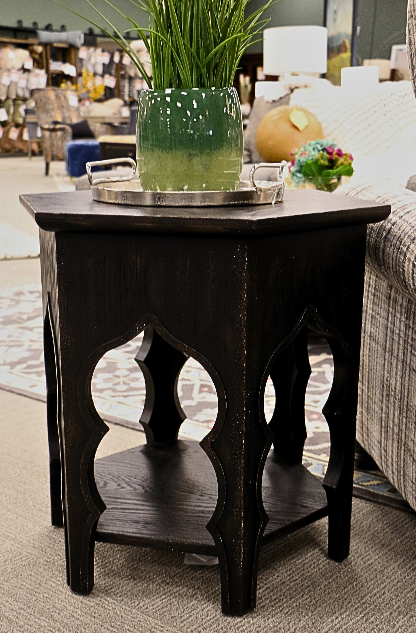 Hexagon End Table
