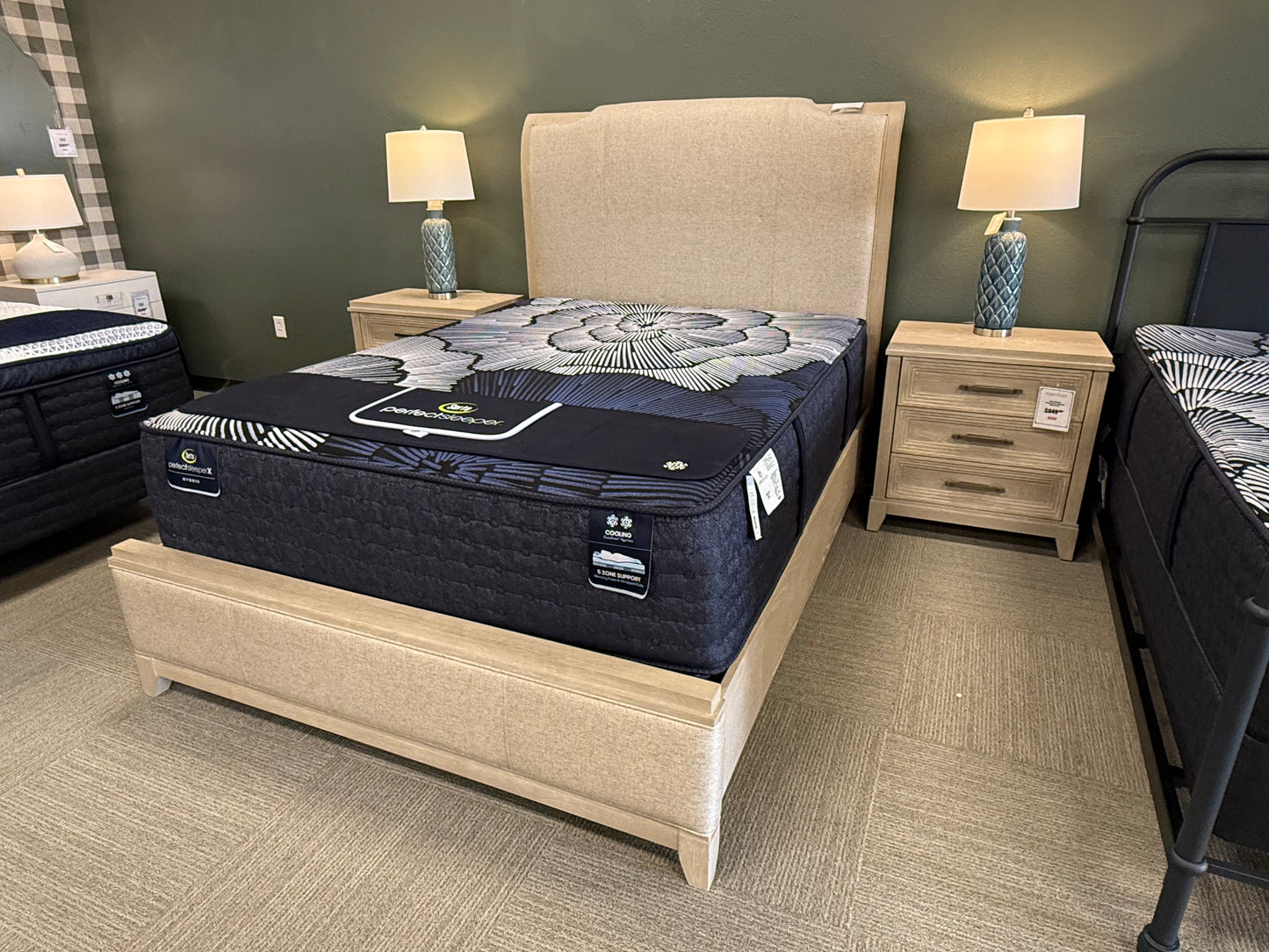 Contemporary Upholstered Queen Bed
