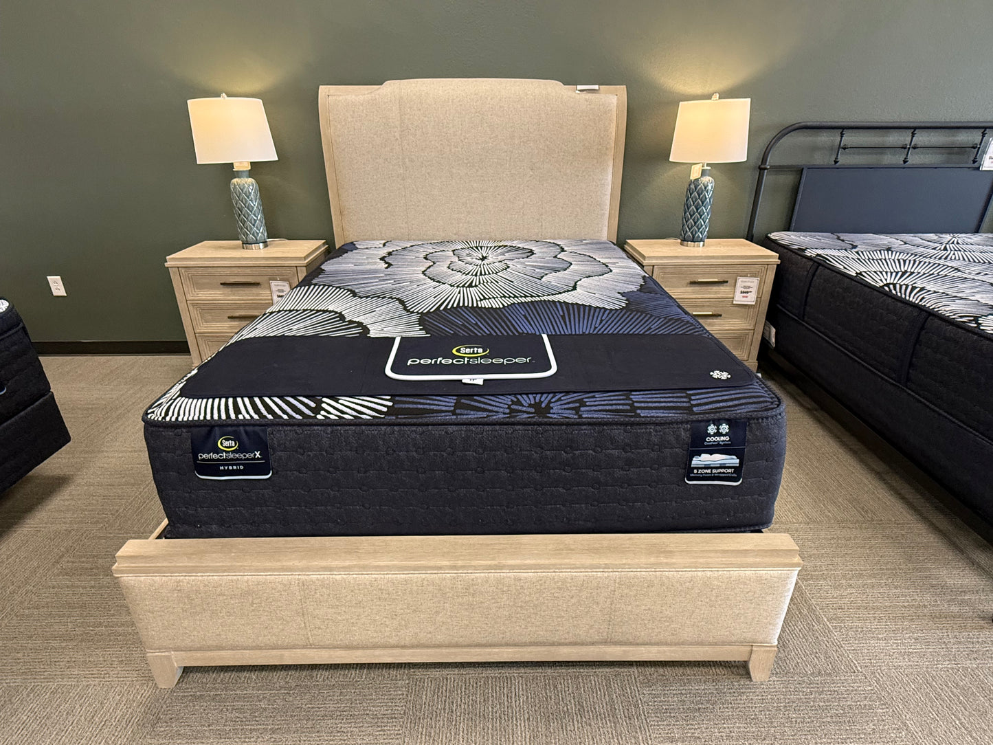 Contemporary Upholstered Queen Bed