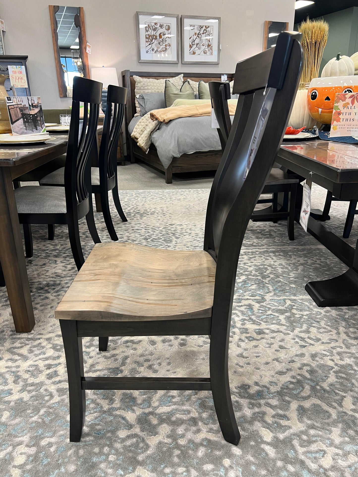 Solid Wood Amish 2-Tone Side Chair