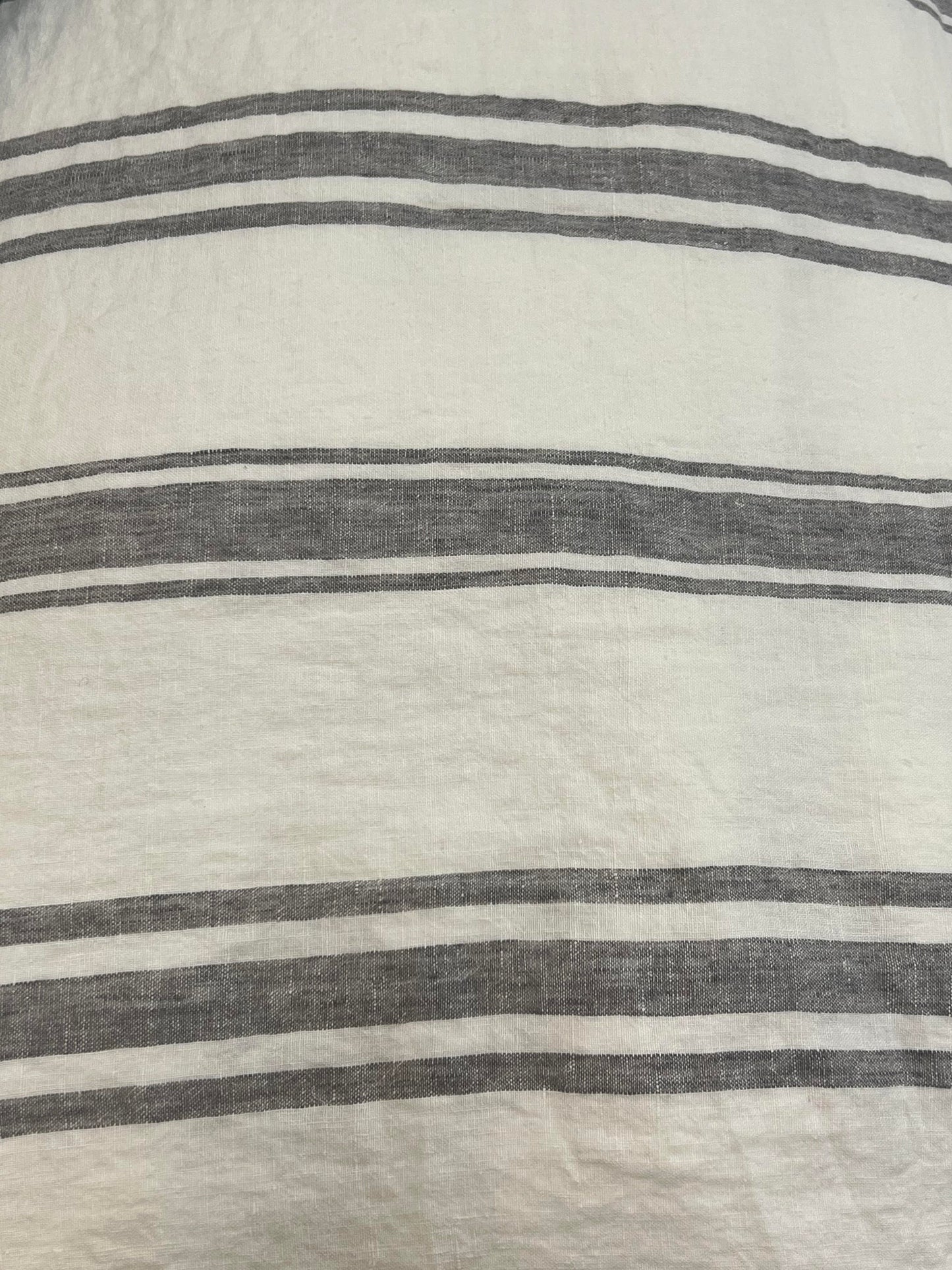 Gray Striped Euro Sham