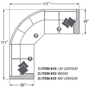 Upholstered 3-Piece Sectional