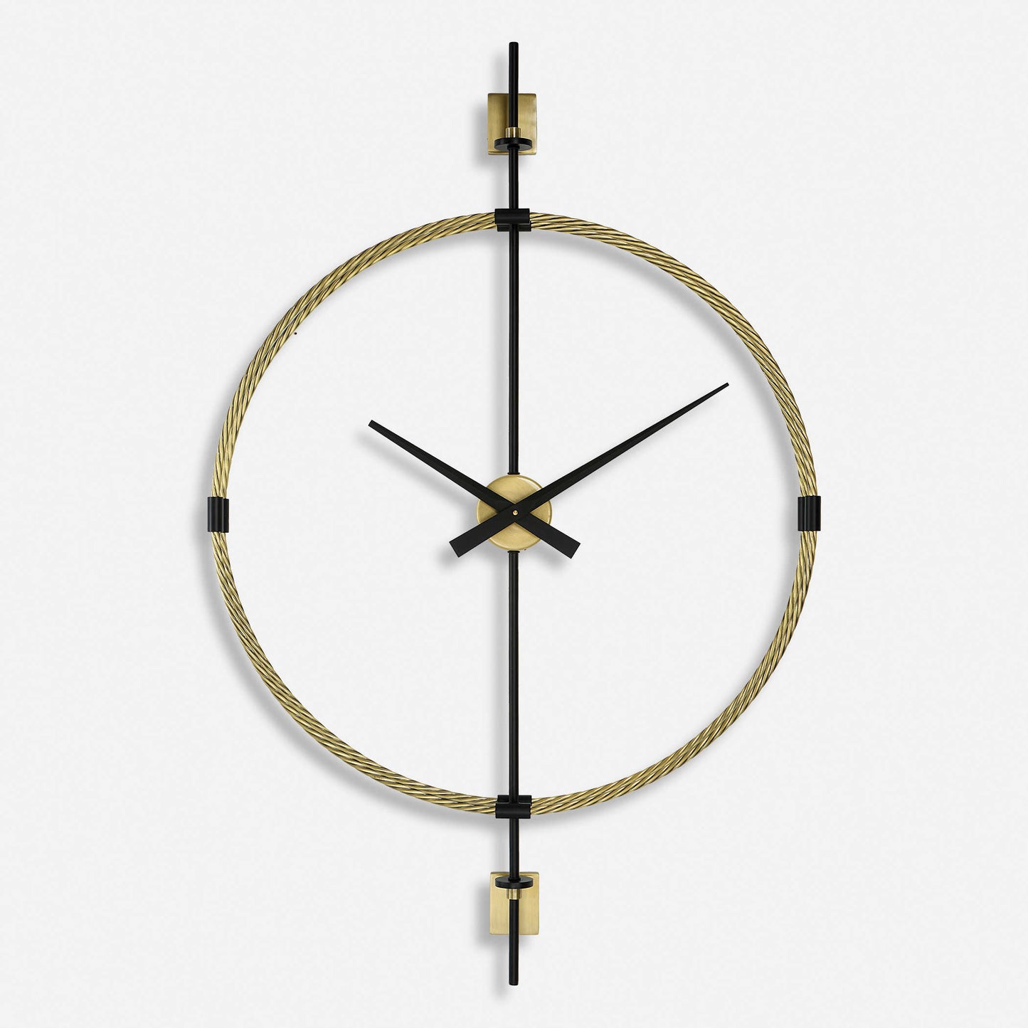 Gold Twist Wall Clock