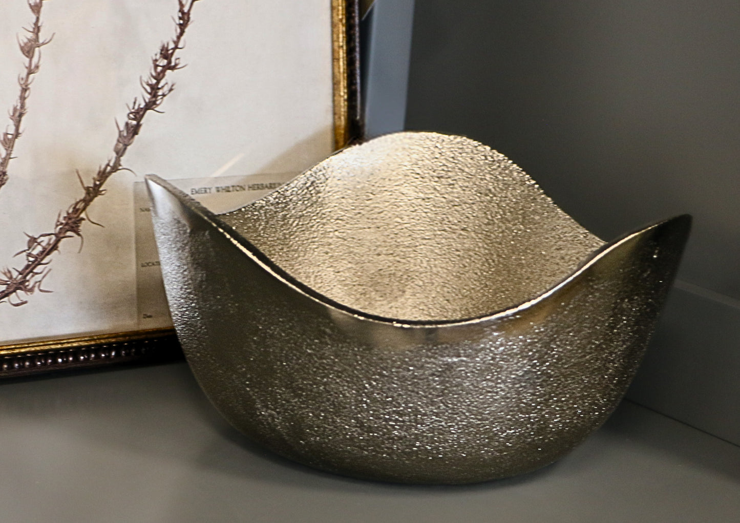 Undulating Metal Bowl