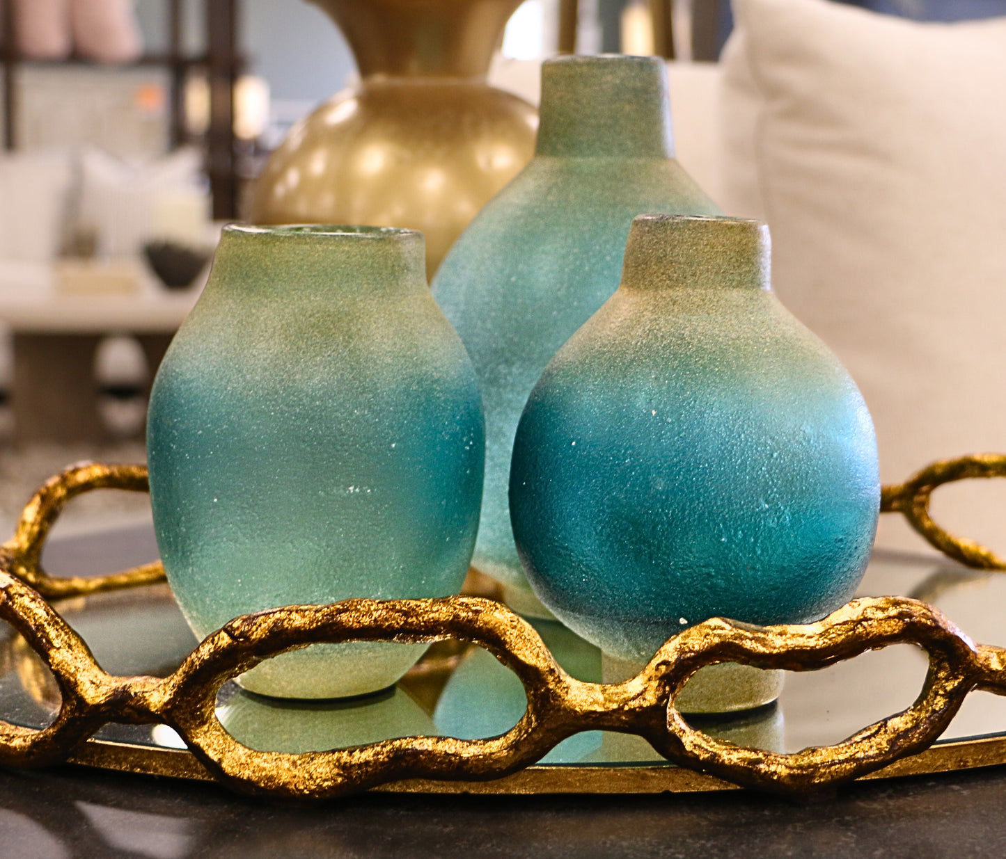 Teal Vases