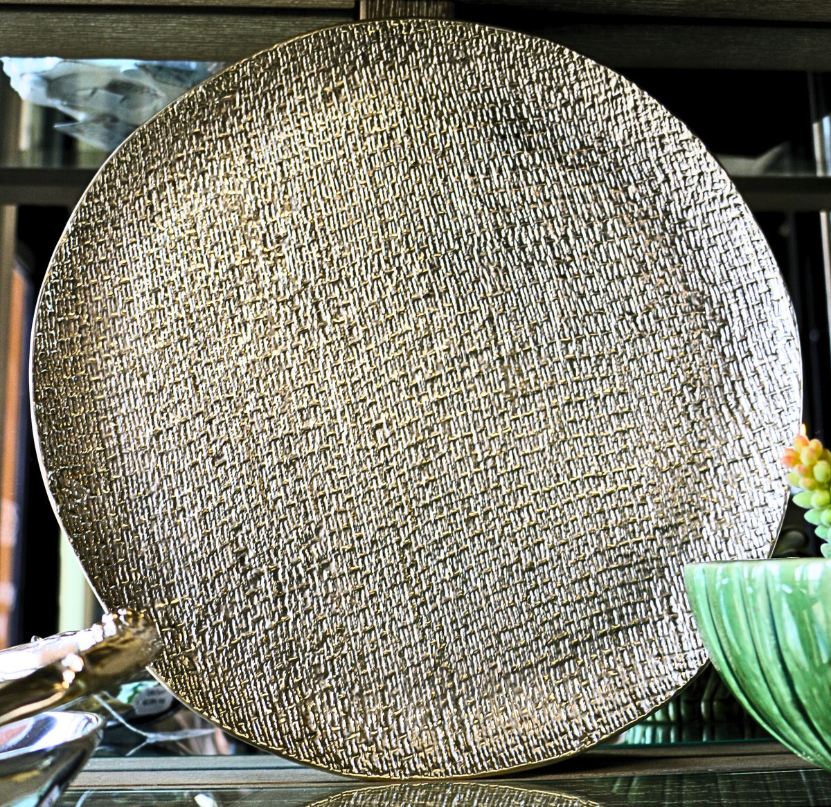 Gold Textured Platter – Ramsower's Furniture & Design