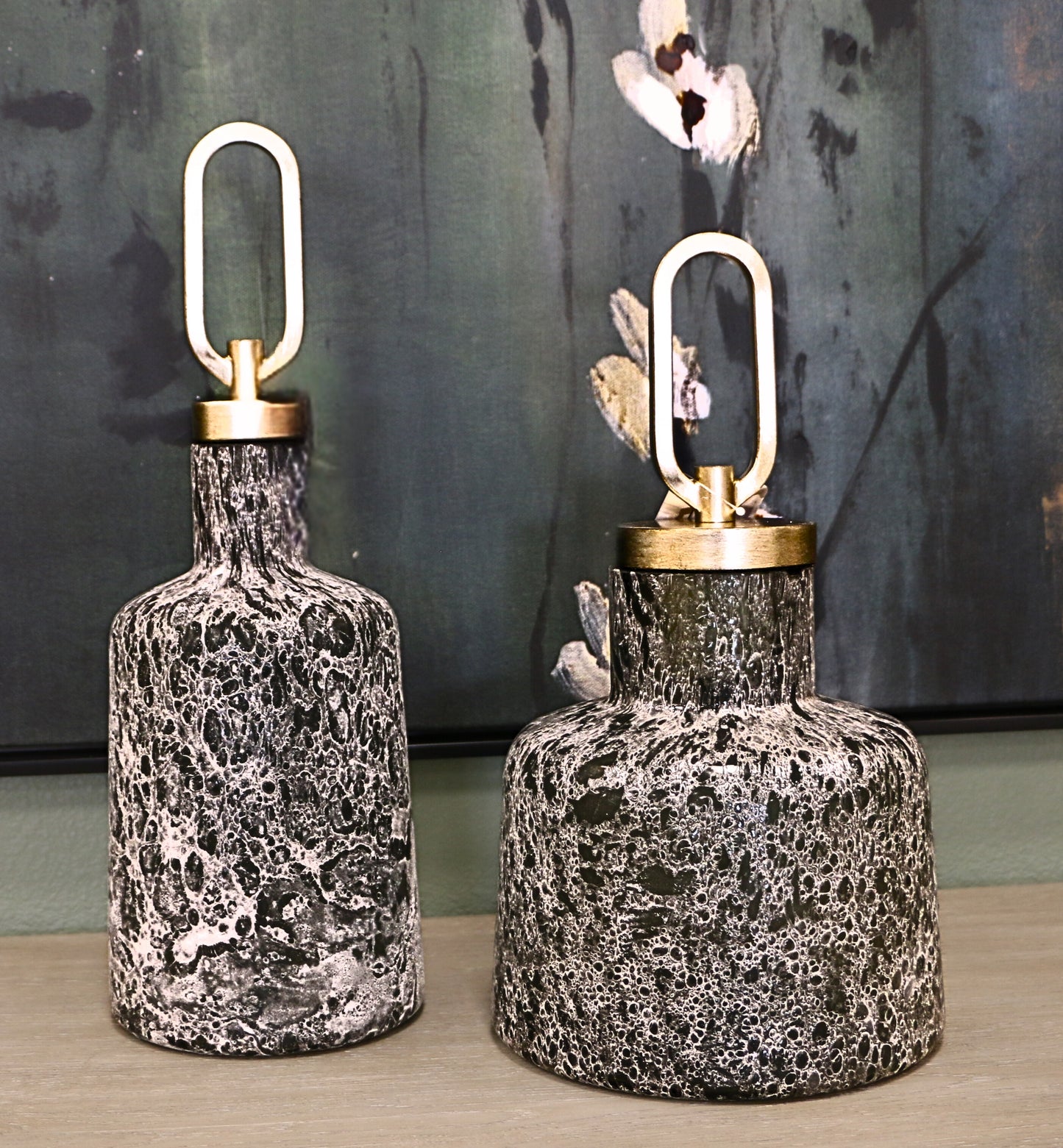 Contemporary Speckled Bottles