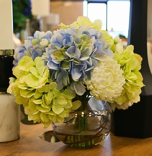 Hydrangea & Mum Floral Arrangement