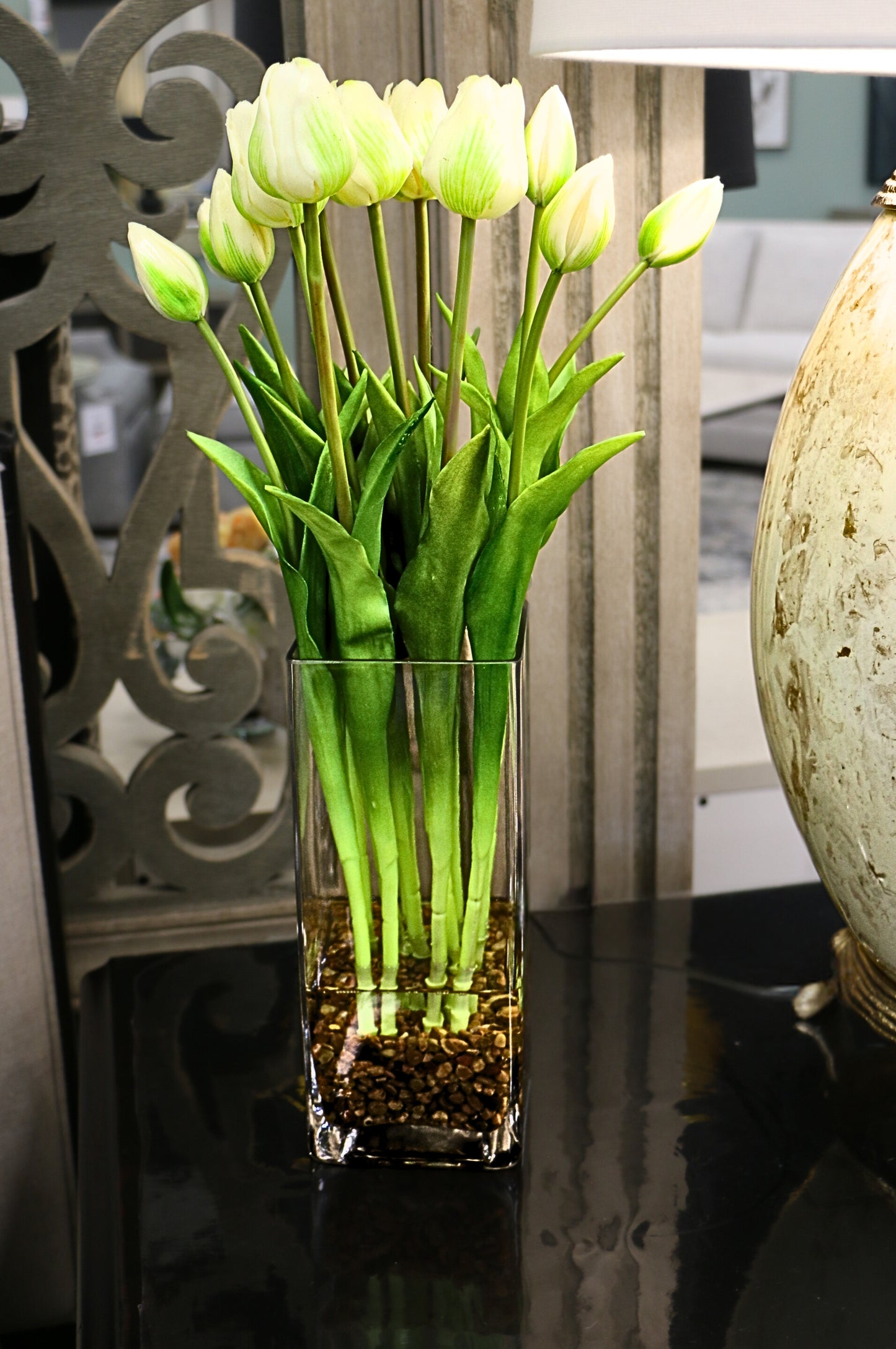 White Tulip Floral Arrangement