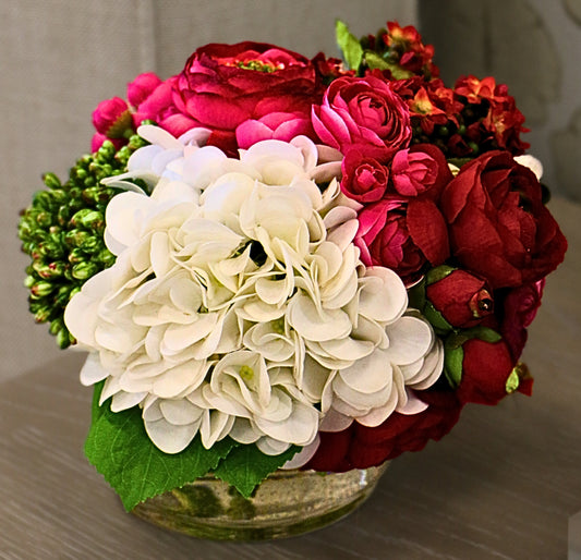 Rosebud Hydrangea Floral Arrangement