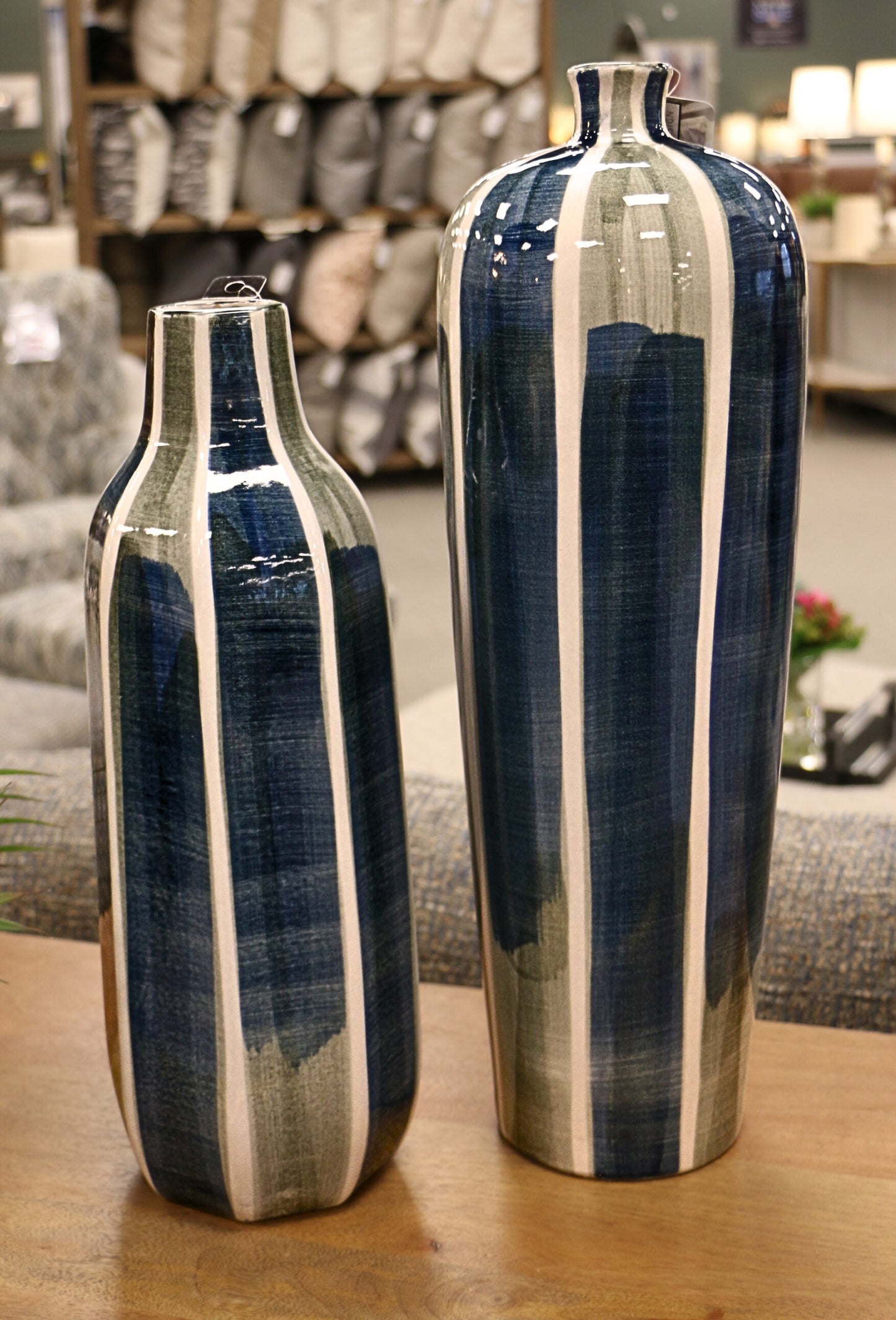 Blue & Gray Vases