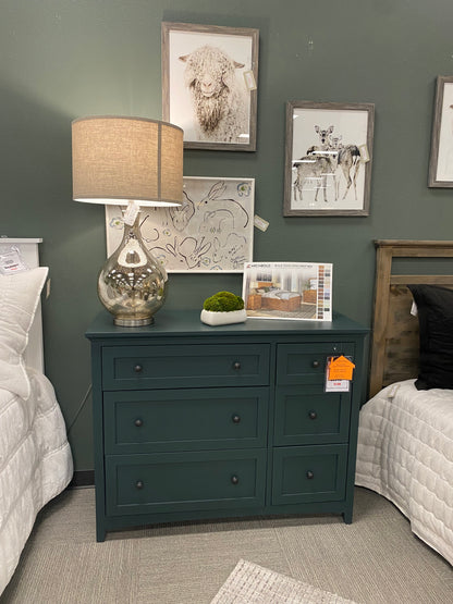 Solid Wood 6-Drawer Combo Dresser