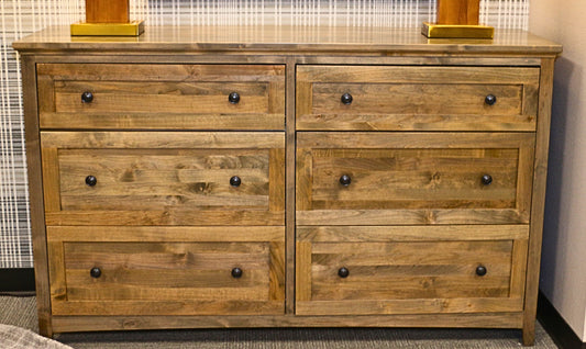 Solid Wood 6-Drawer Dresser