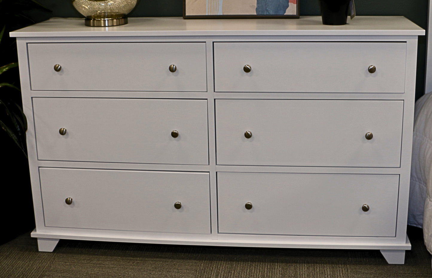 Solid Wood 6-Drawer Dresser