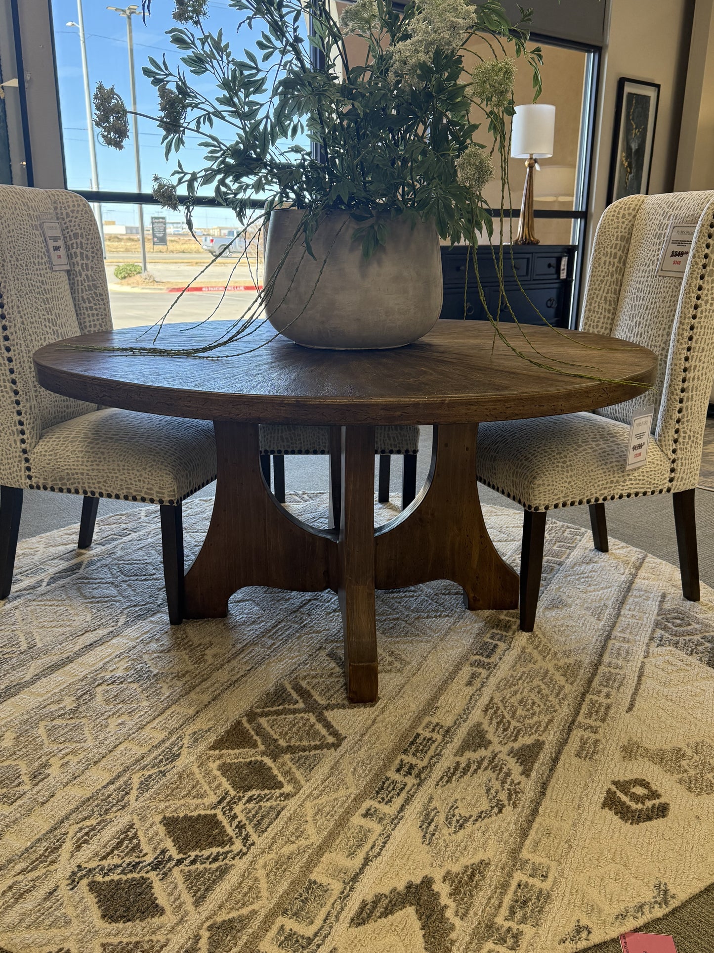 Rustic Round Dining Table