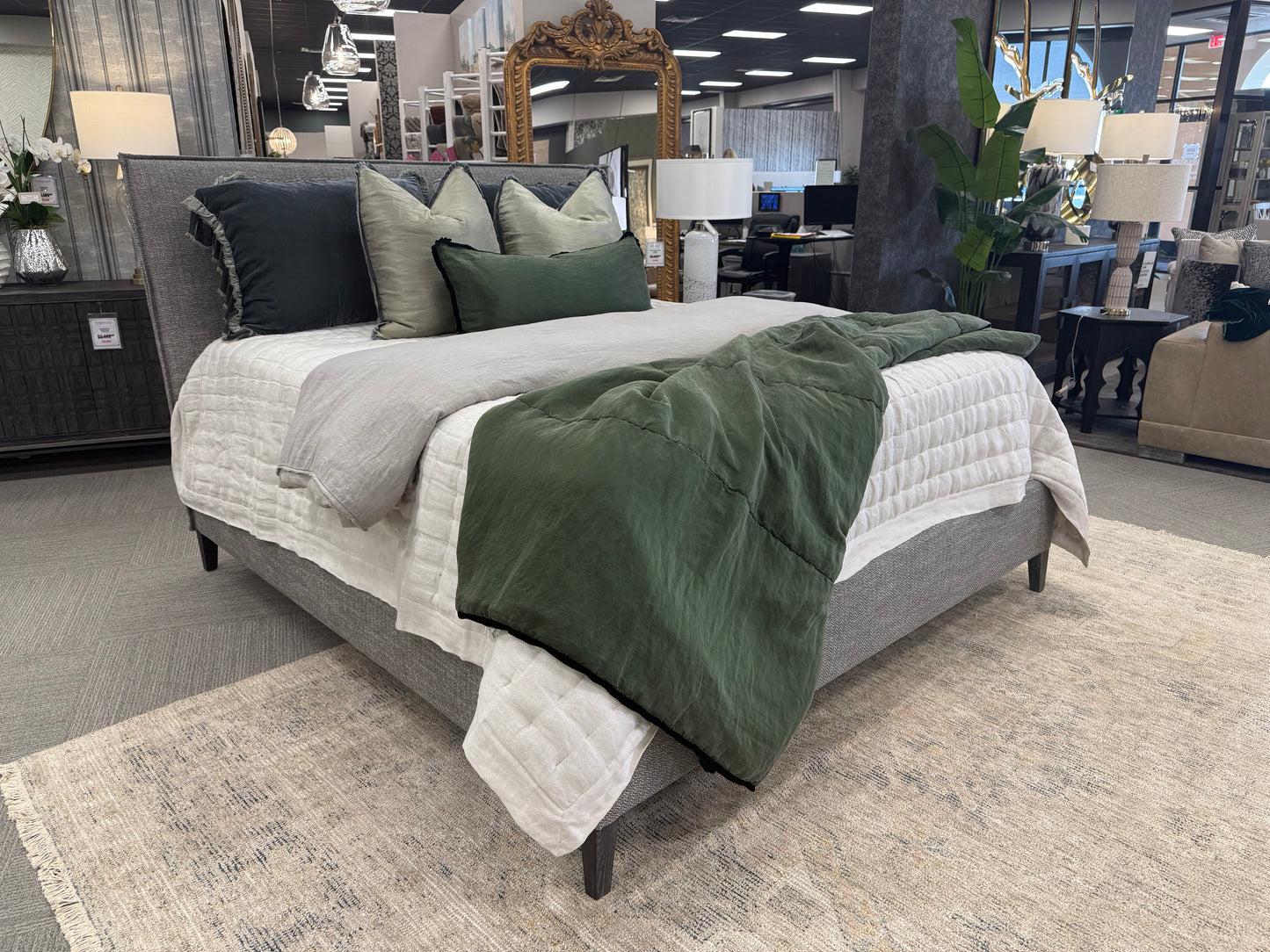 Modern Upholstered King Bed
