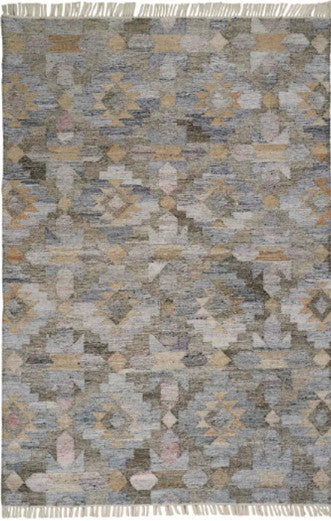 Gray Multicolored Southwestern Rug