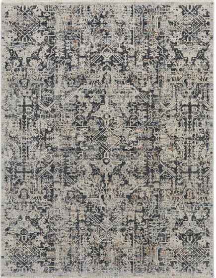 Navy Beige Rug