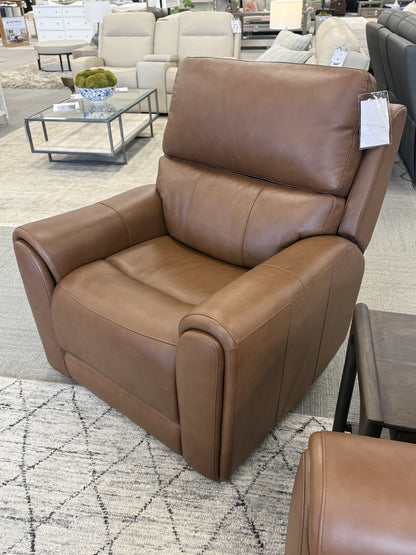 Triple-Power Leather Recliner