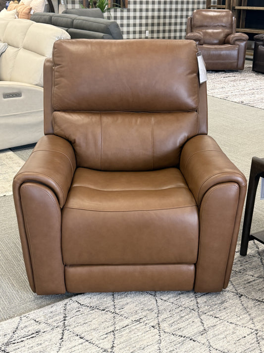 Triple-Power Leather Recliner