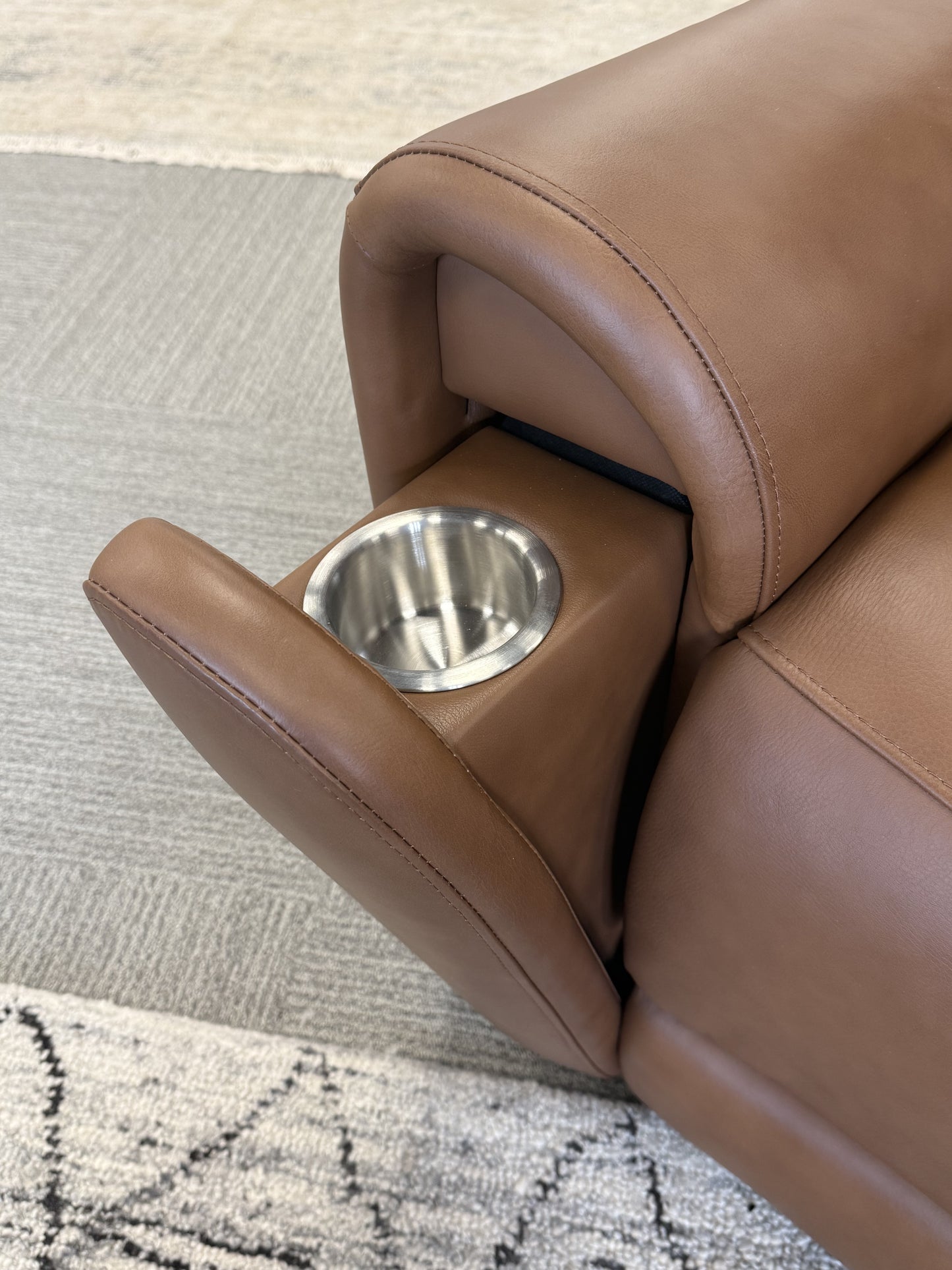 Triple-Power Leather Recliner