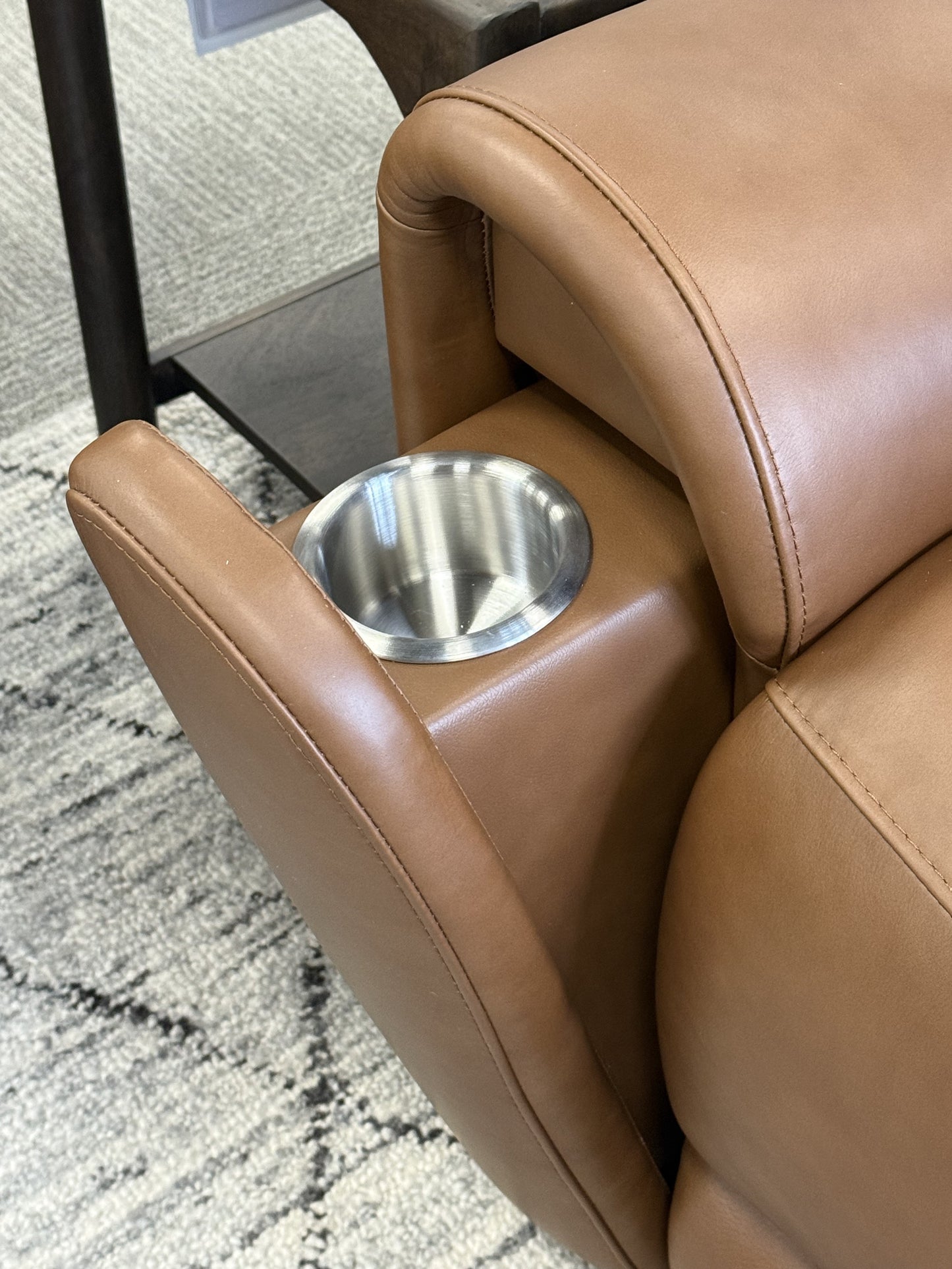 Triple-Power Leather Reclining Sofa