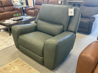 Triple-Power Leather Recliner