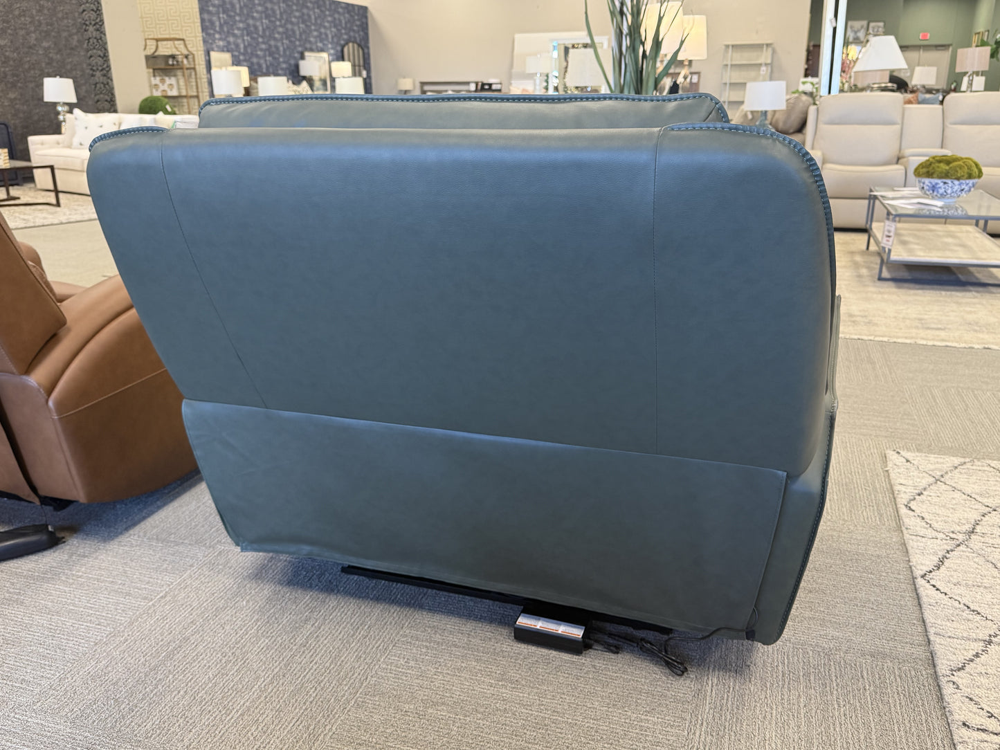 Triple-Power Leather Recliner