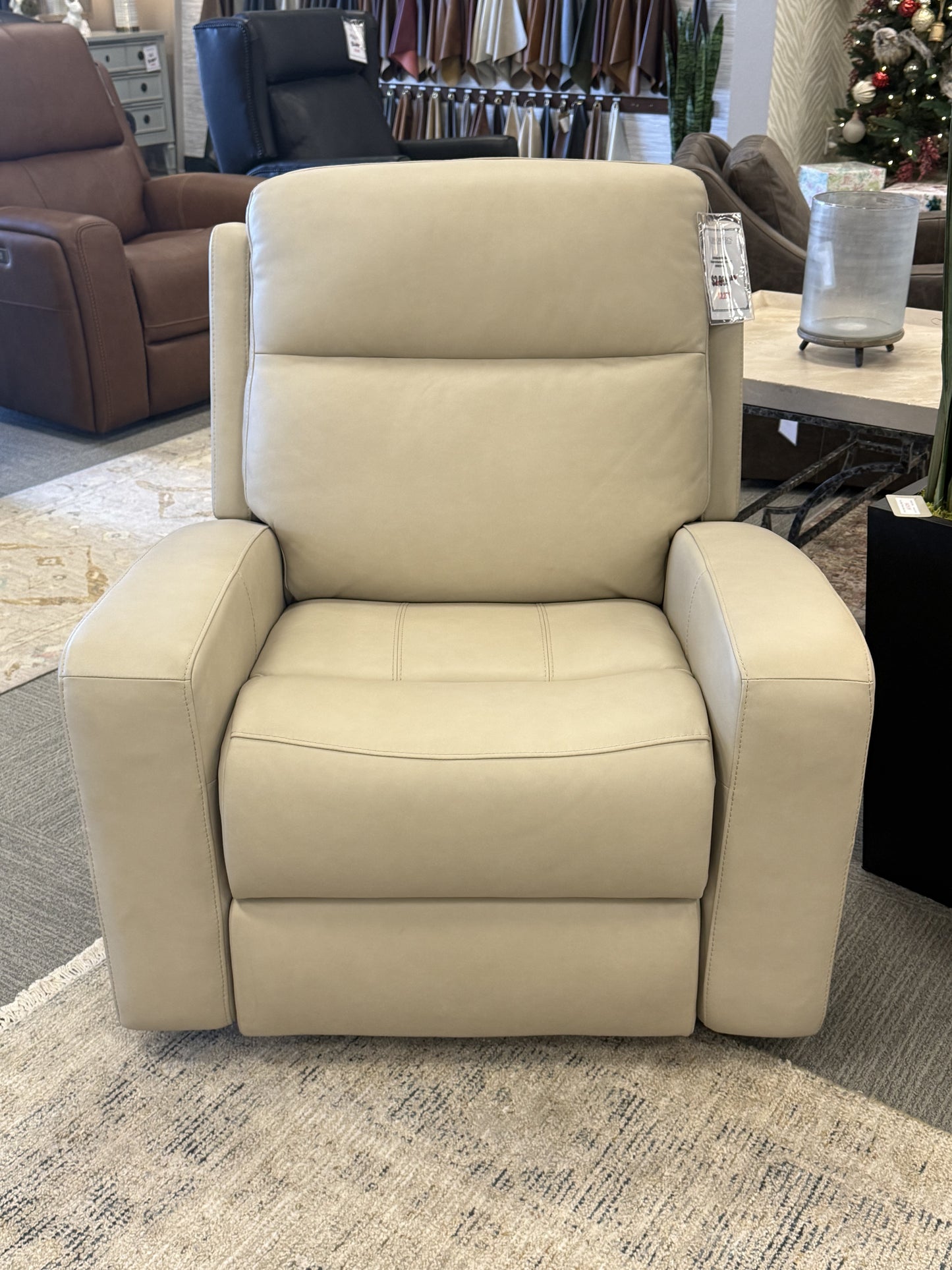 Leather Triple-Power Recliner