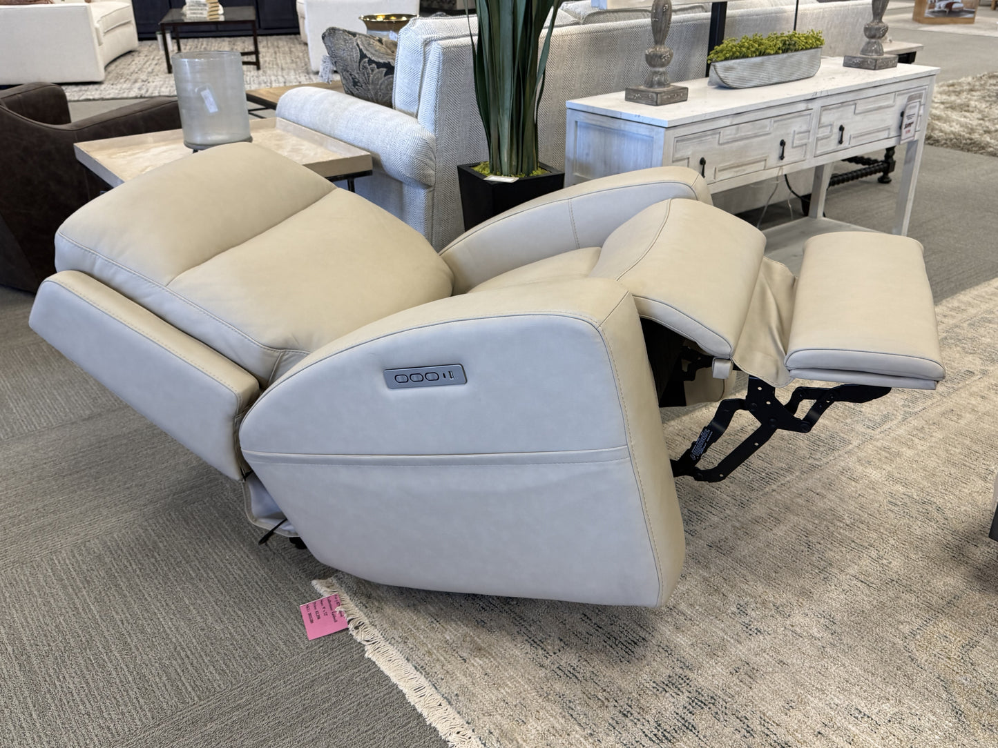 Leather Triple-Power Recliner